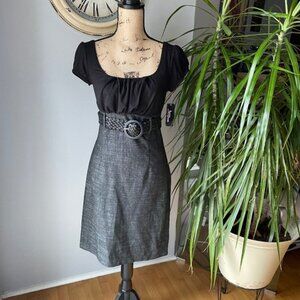 NWT Amywear Black two tone Dress
